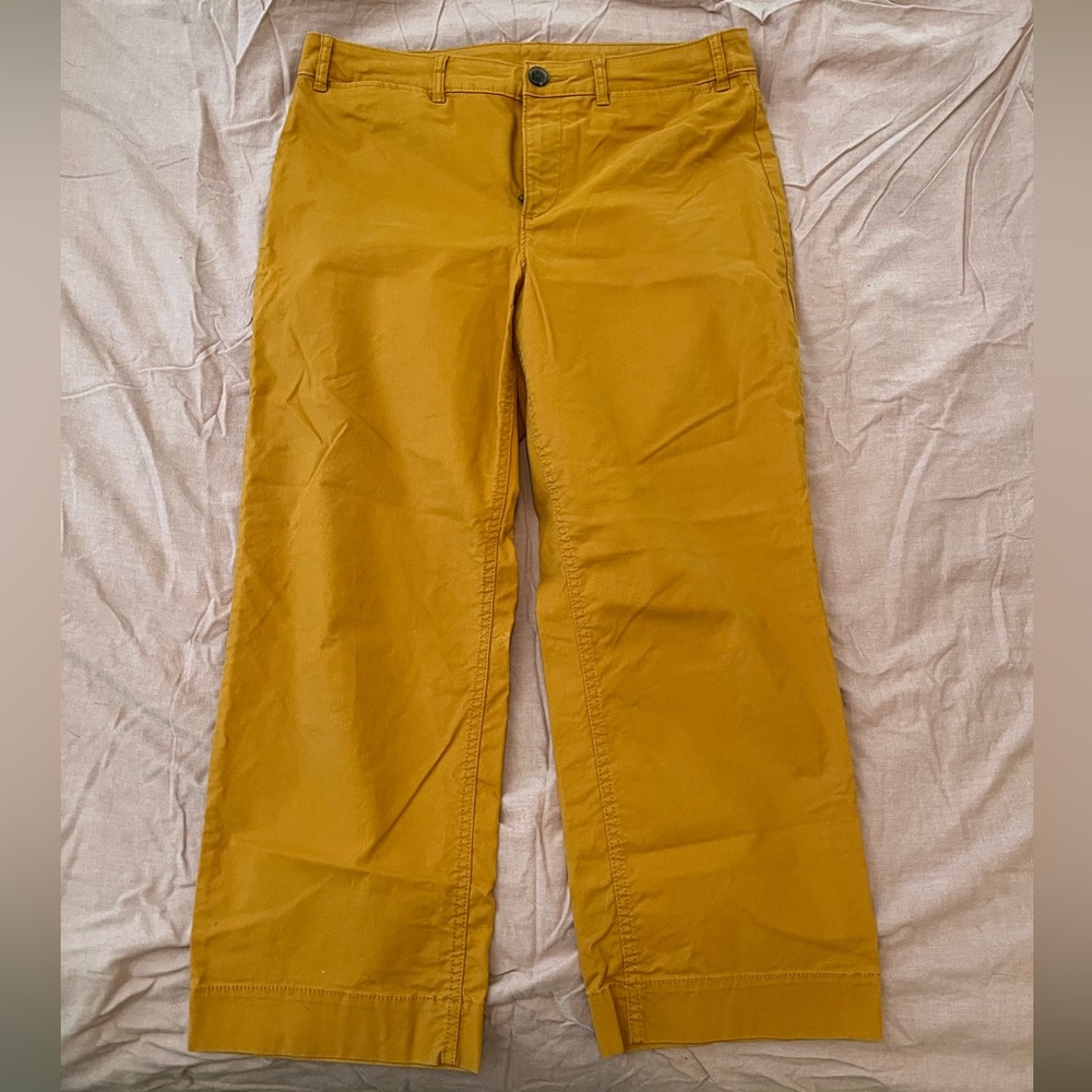 Old Navy Wide Leg Mustard Chino
